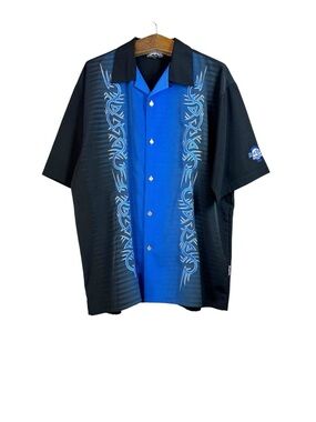 Dragonfly Hard Rock Casino Florida Tribal Button Up Shirt Sort Sleeve XXL VTG